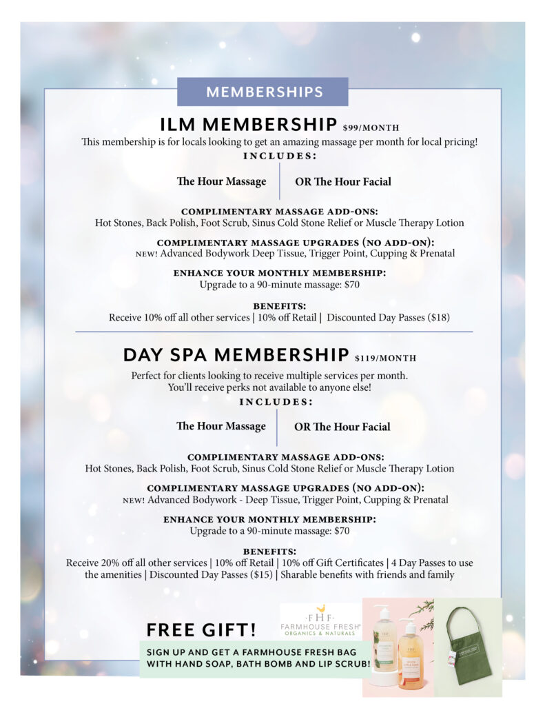 Spa Memberships & Packages Coastal Massage & Spa Wilmington NC Massage