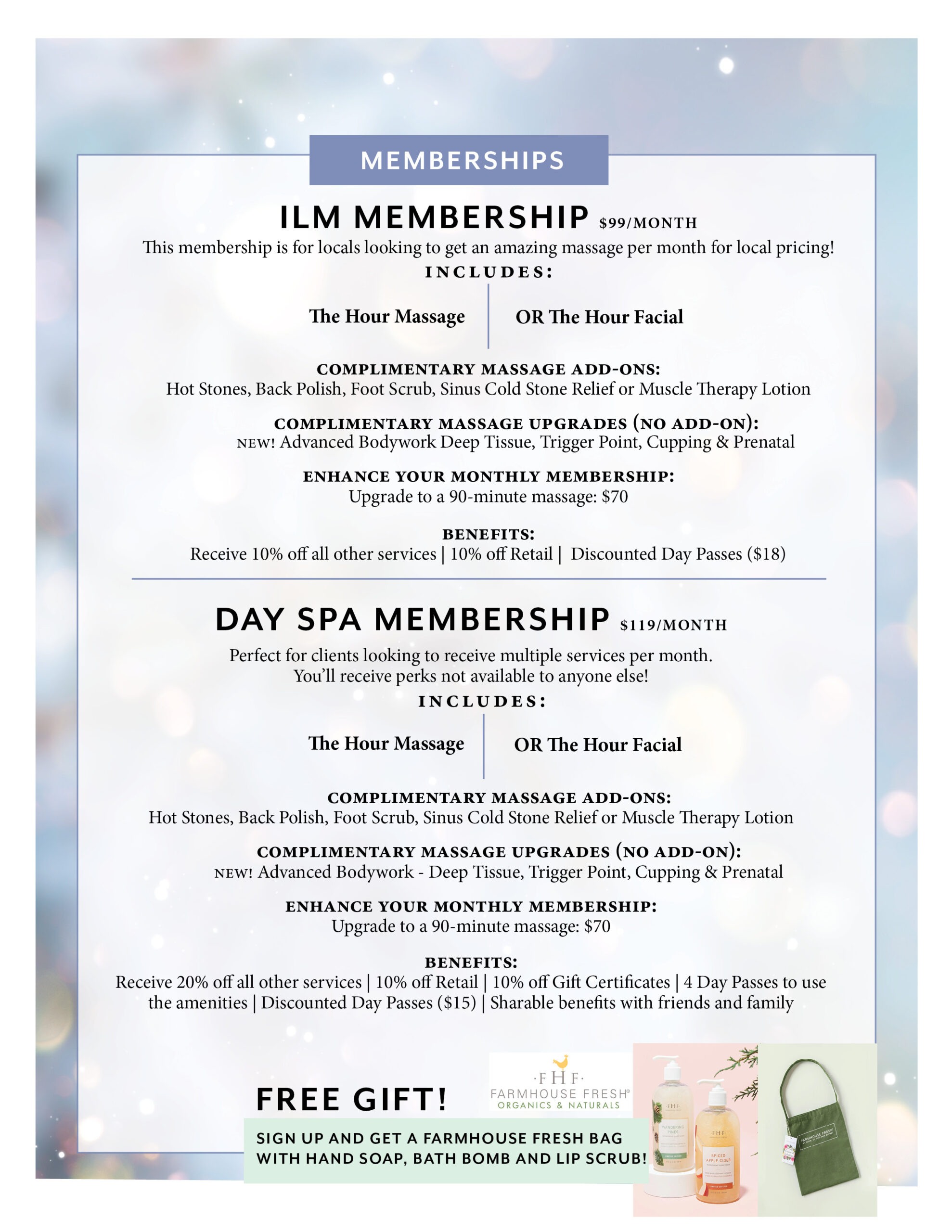Spa Memberships & Packages Coastal Massage & Spa Wilmington NC Massage